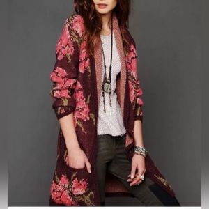 Free People flower power cardigan